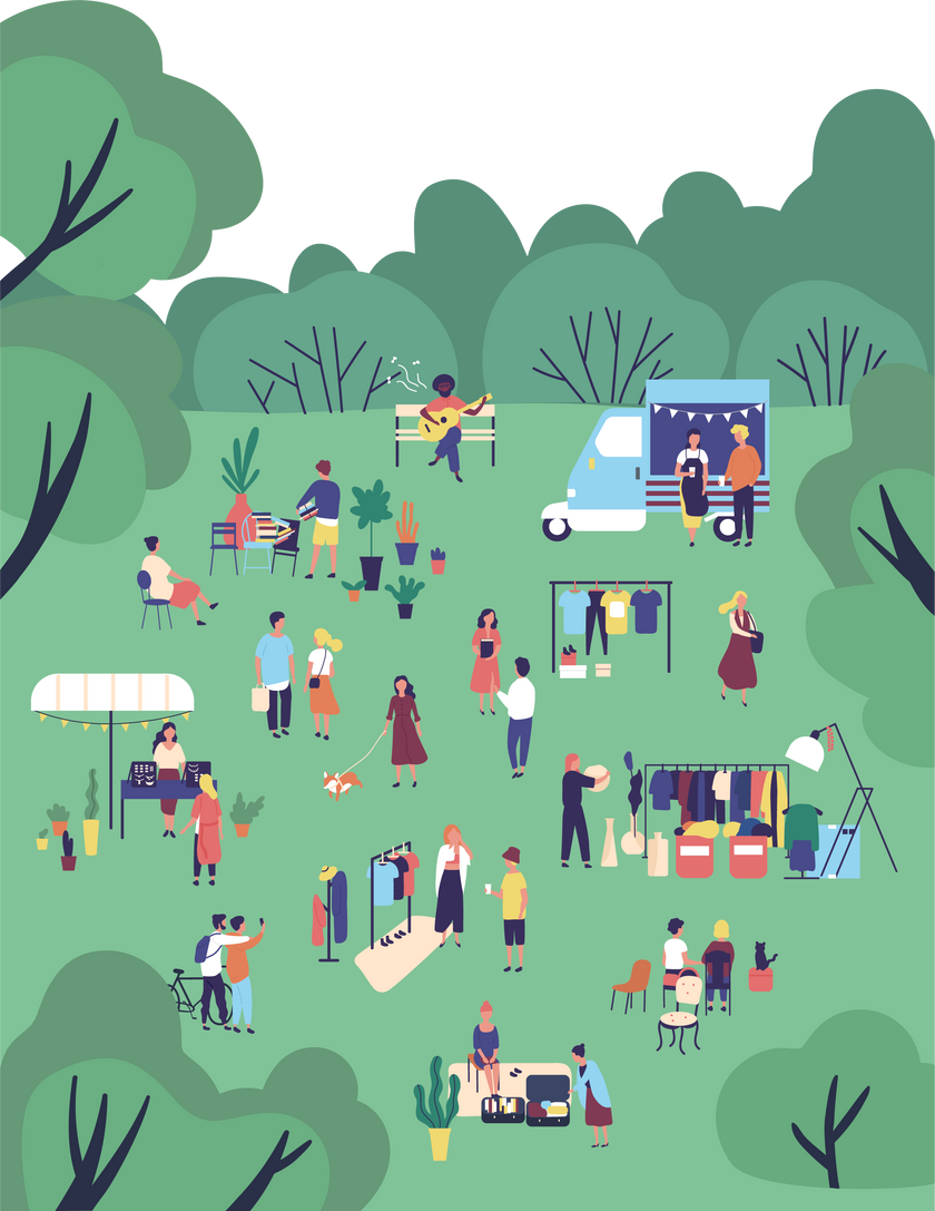 Outdoor Festival Illustration