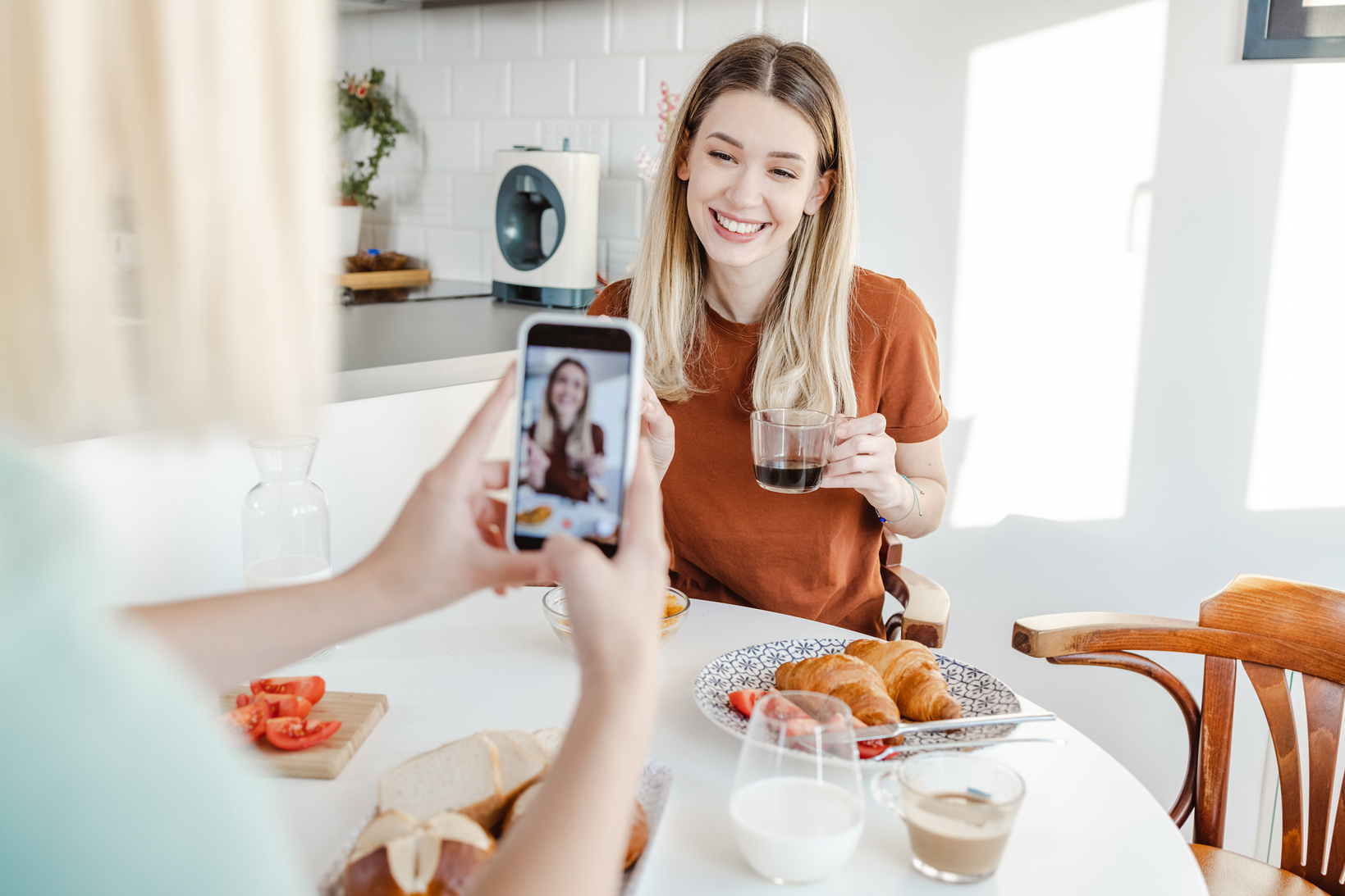 Friends making user generated content at home